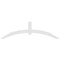 Ekena Millwork Archdale Architectural Grade PVC Gable Bracket, 108"W x 31 1/2"H x 2"D x 6"F, 7/12 Pitch GBP108X32X0206ARC00 - alternate 2
